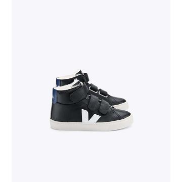 Dětské Vysoké Veja ESPLAR MID FURED LEATHER Černé | CZ 692VRW